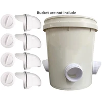 468pcs poultry pro feeder diy rain proof poultry feeder port gravity feed kit for buckets troughs dropshipping q5i5