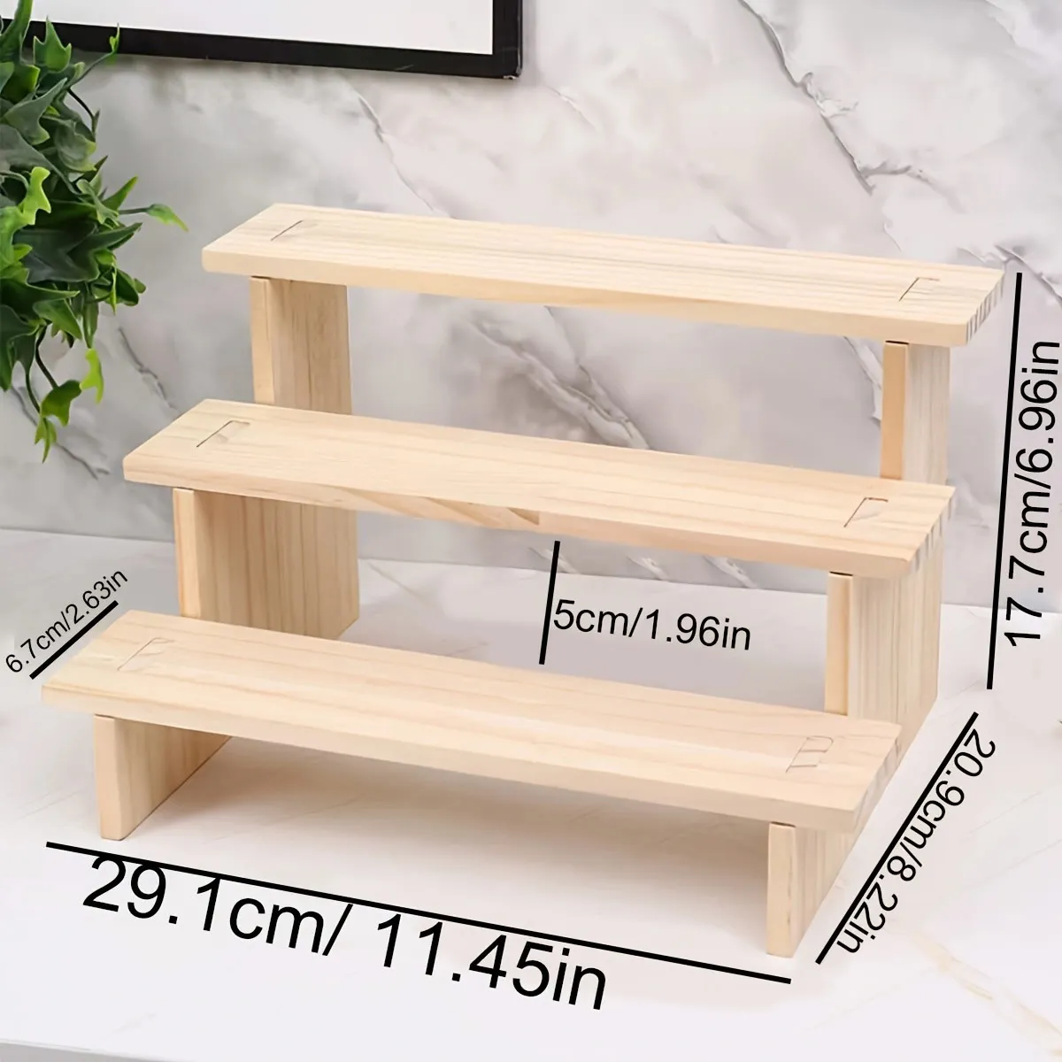 

Деревянная напольная витрина для хранения косметики