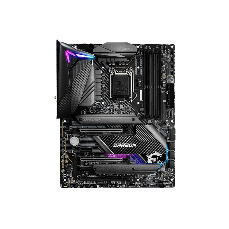 Материнская плата LGA 1200 MSI MPG Z490 игровая карбоновая WiFi Intel материнская i3 i5 i7 i9