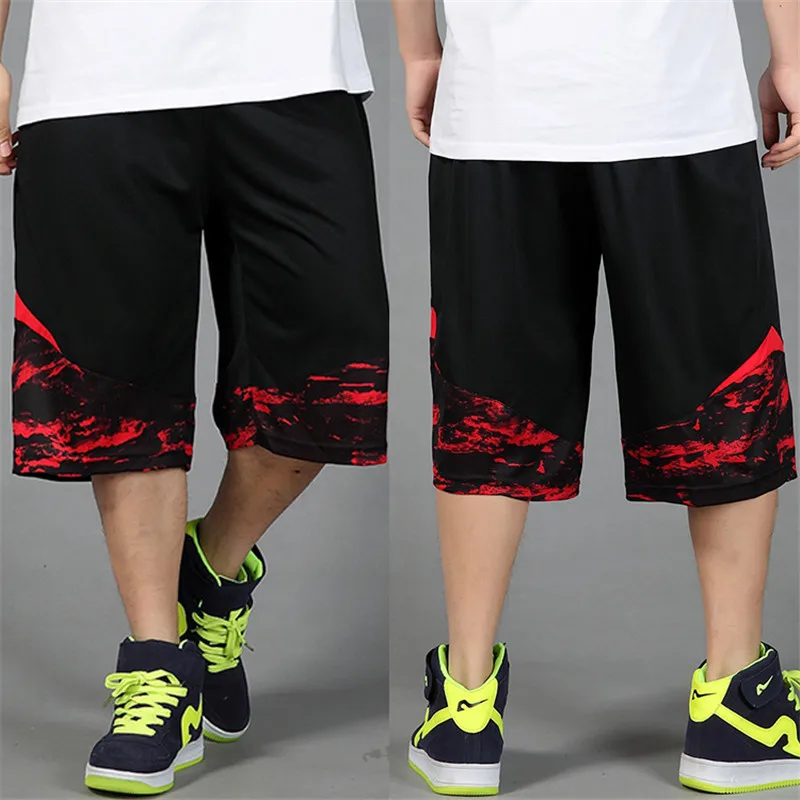 new fashion male summer thin the trend of casual straight pants men's capris hiphop loose plus size XL 2XL 3XL 4XL