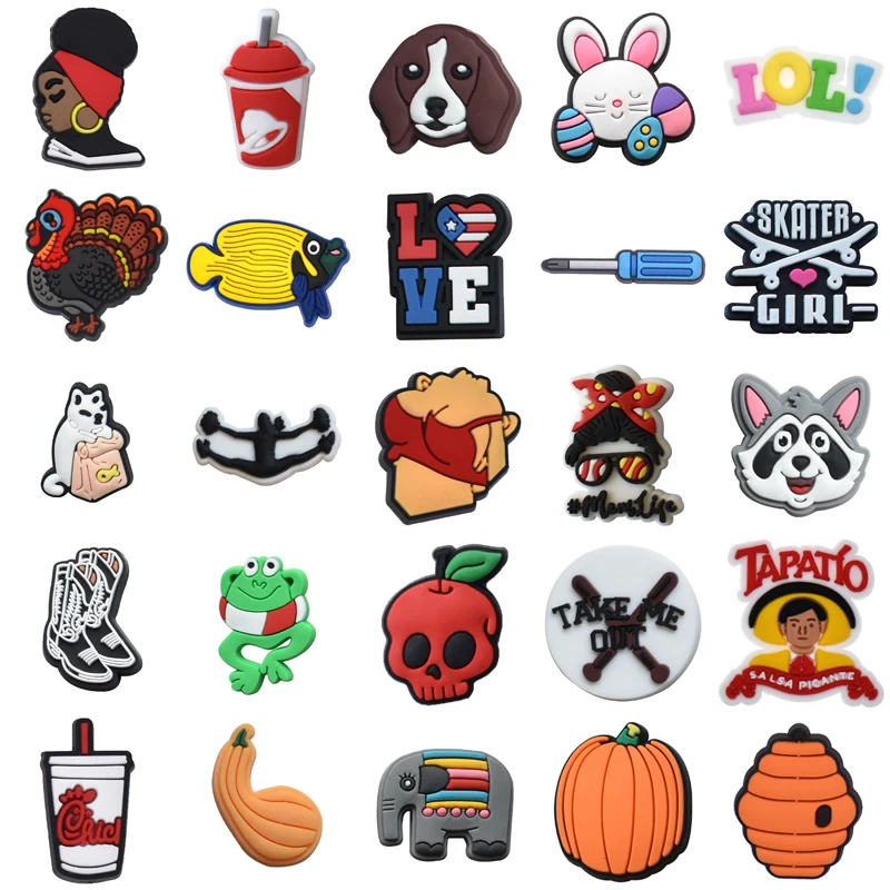 

Packs Women Charm Gifts Boy Kids Decorations for Crocs Men Girl Set Jeans Para Pins Shoes Accessories Shoe Charms Wholesale Bulk