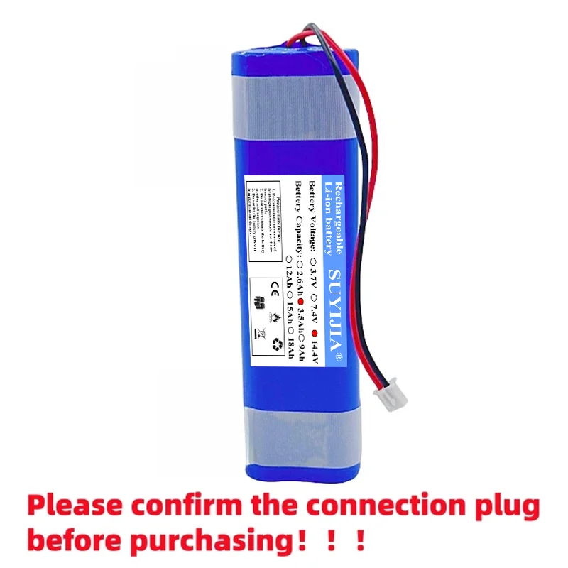 Фото Аккумуляторный литий-ионный блок 14.4V 14.8V 2600mAh 3500mAh 4S1P 18650 для массажного пистолета, сменные аксессуары для массажера №5
