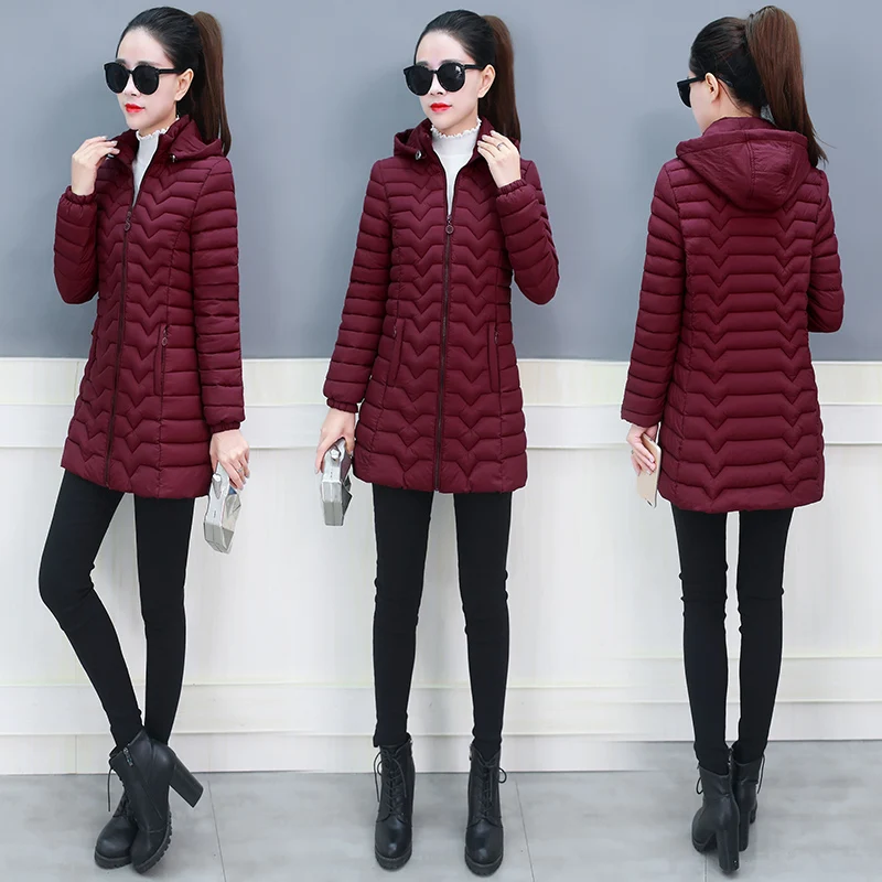 Women's Winter Jackets Women's Parkas Winter Thick Coats Women's Removable Hoods Streetwear Classic Winter Padded Clothes Coats