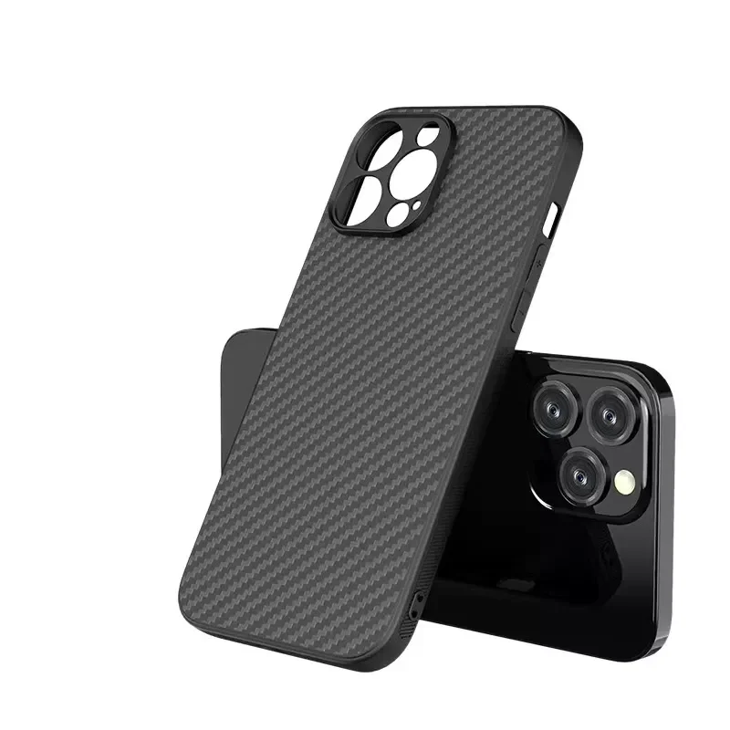 

New Carbon Fiber Pattern Ultra Slim TPU Protective Phone Cases For iphone 13 12 11 Pro MAX 13MINI 12Pro 11Pro Cover Shell Coque