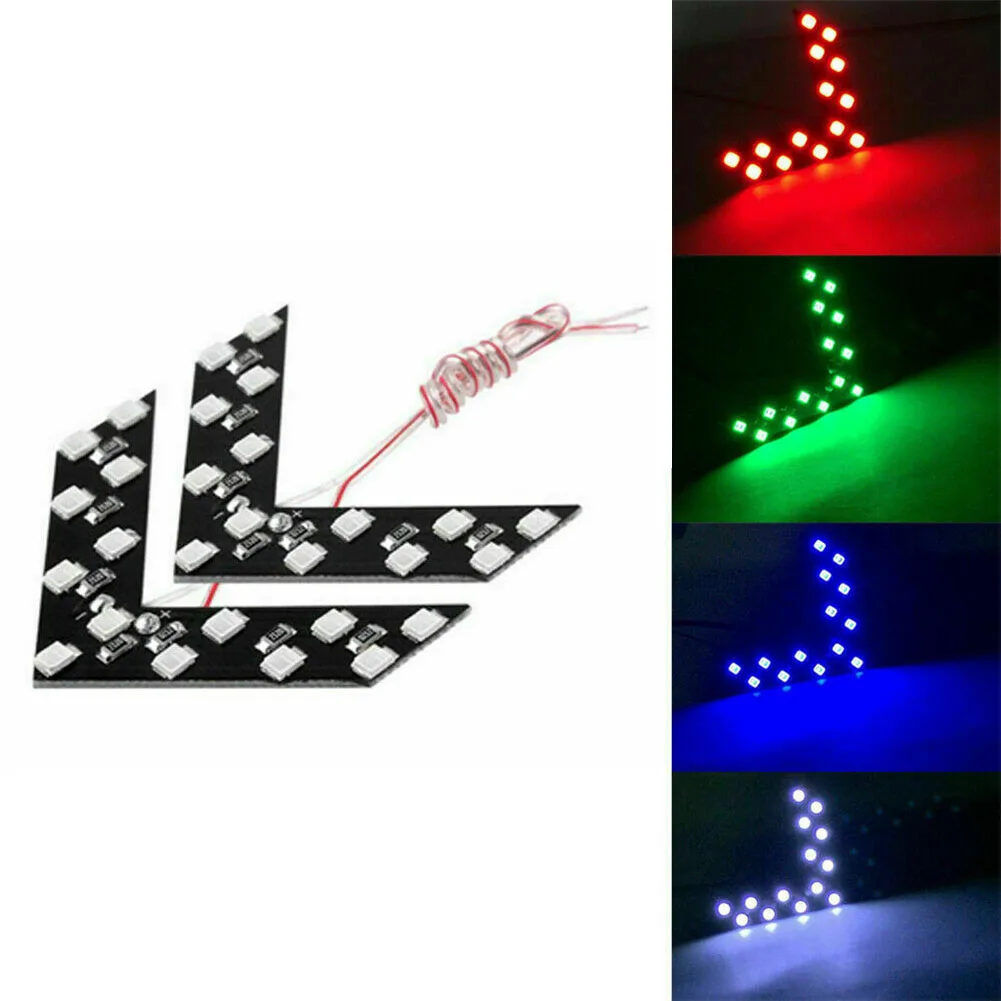 

2x Turn Signal Light 14 Pieces 1210 Type SMD LED Lights Can Be Hidden Behind The Side Mirror For Cars SUVs As Turn Signal Lights