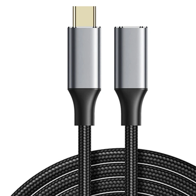 

USB Type C Extension Cable 0.5/1/1.5/2M 3.1 Gen2 10Gbps Female to USBC Male Extended Adapter for Phone PC QXNF