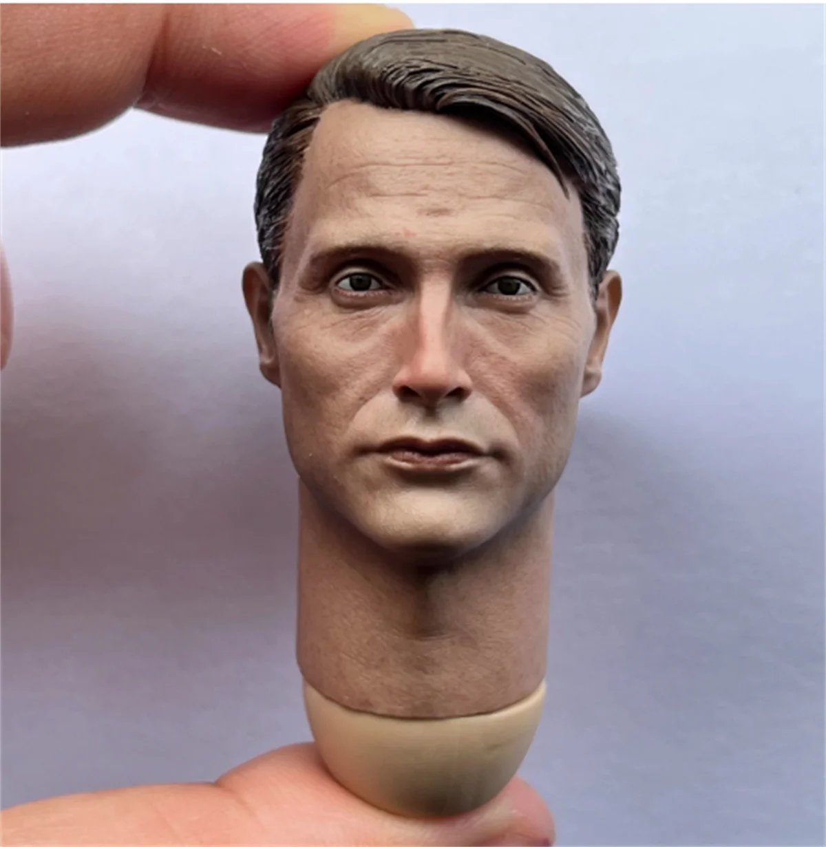 Mads Mikkelsen Голова Sculpt Шлем Кукла 1/6 Масштаб Мужская Модель Солдат Резьба Аниме