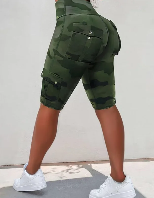 Женские шорты с карманами рабочая одежда брюки для фитнеса женские
