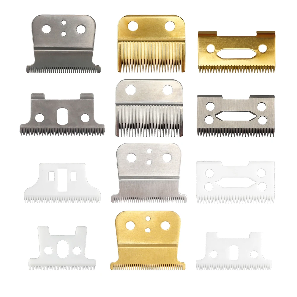 

Professional Replacement Clipper Blades 2 Holes Adjustable Hair Clipper Ceramic Blade for Wahl Andis Clipper Machine Accessories