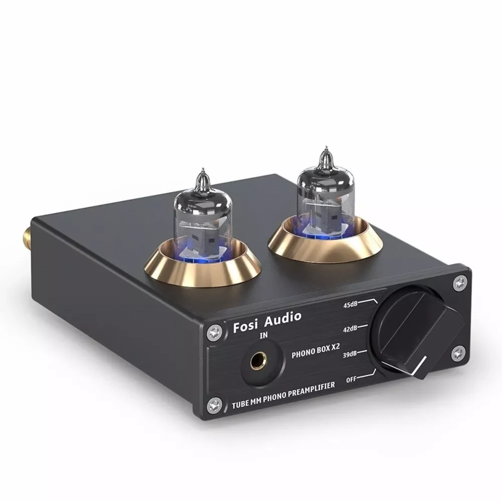 

NEW Audio Phono Preamp for Turntable Phonograph Preamplifier Mini Stereo Audio HiFi Vacuum Tube Amplifier Box X2 For DIY