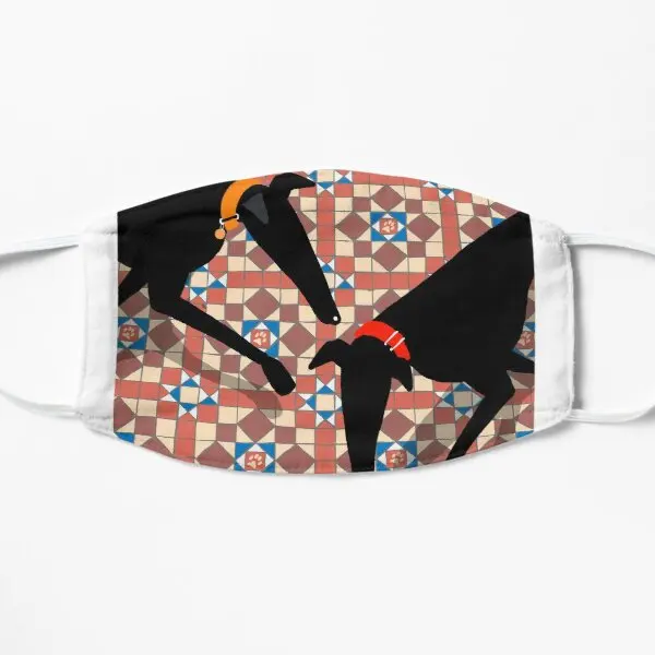 

Маска для лица с плоской печатью Hounds And Tiles Многоразовые моющиеся спортивные модные ветрозащитные противопылевые защитные аксессуары унисе...