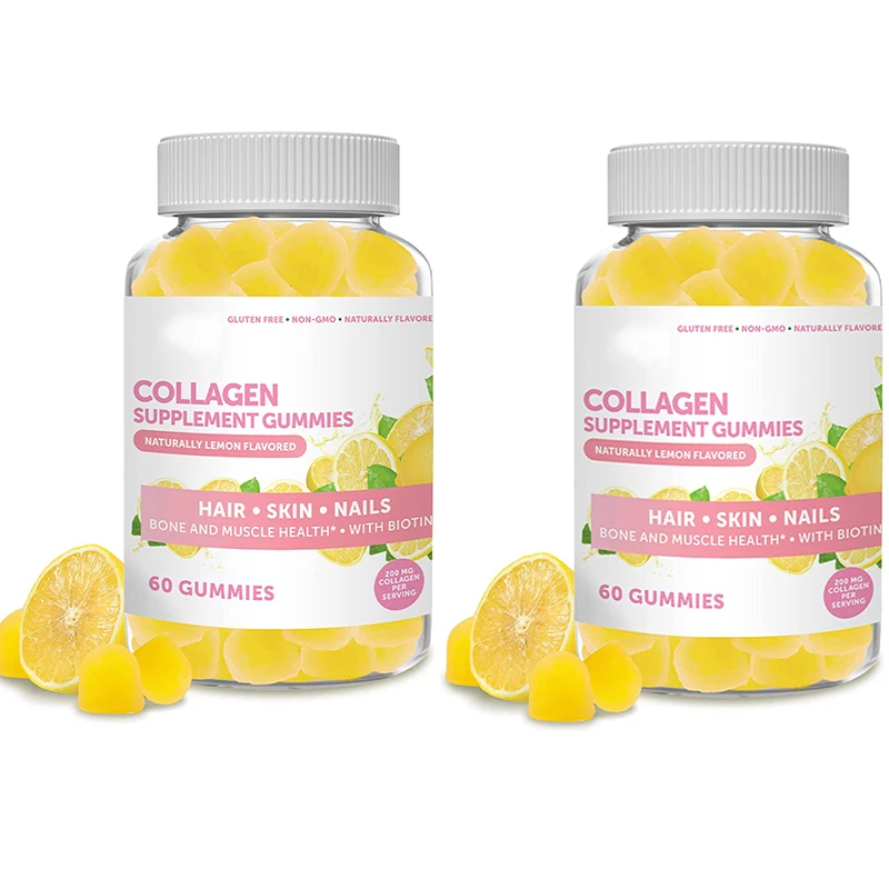 

2 bottles Collagen jelly promotes smooth skin replenishes lost collagen strengthens nails hair supports healthy bones and joints