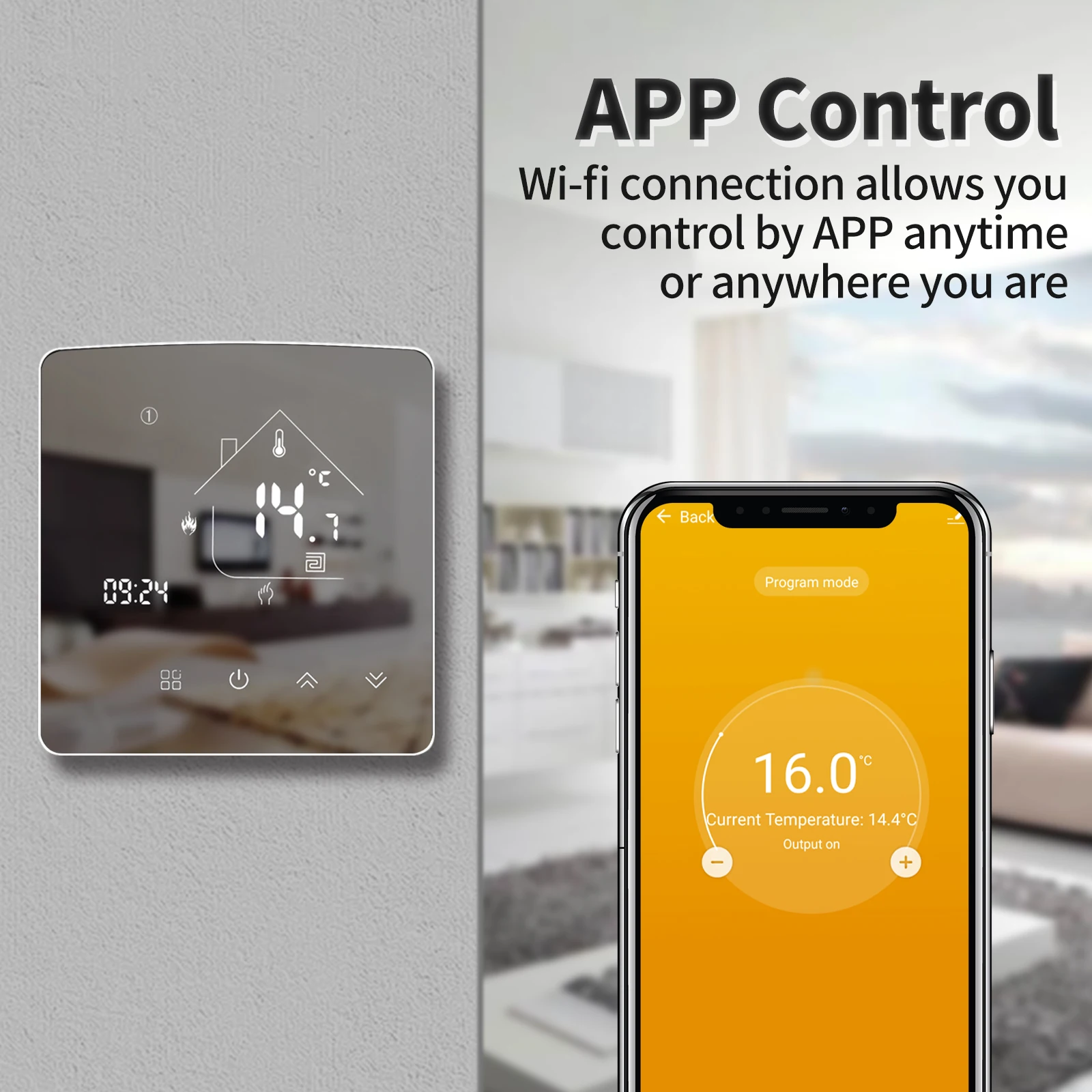 Умный термостат X5H для теплого пола, с Wi-Fi | AliExpress