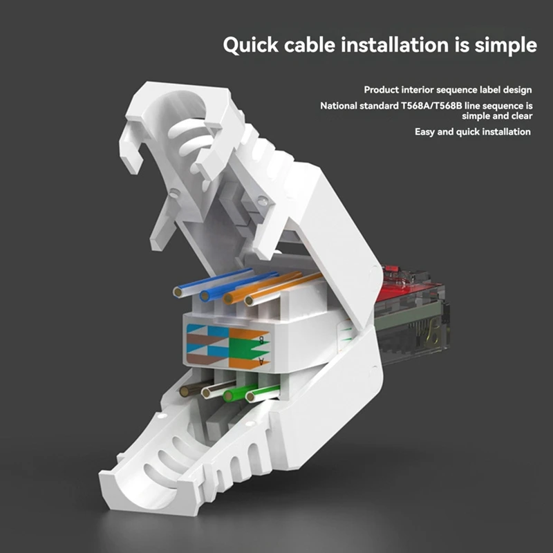 5 шт. RJ45 Wire-Punch Ethernet-штекер. Простая сетевая терминал сделай сам щипцы не требуется