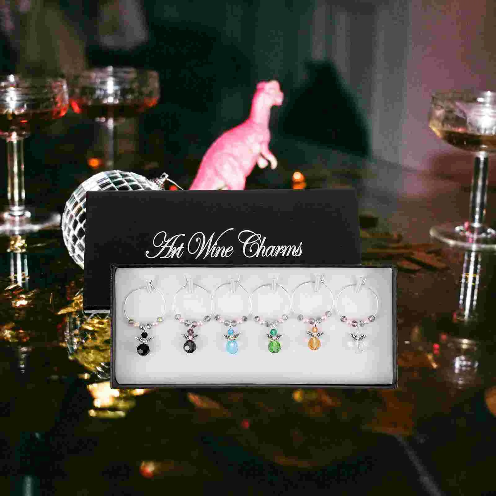 

Glass Identify Label Identifier Identification Marker Party Charms Fashion