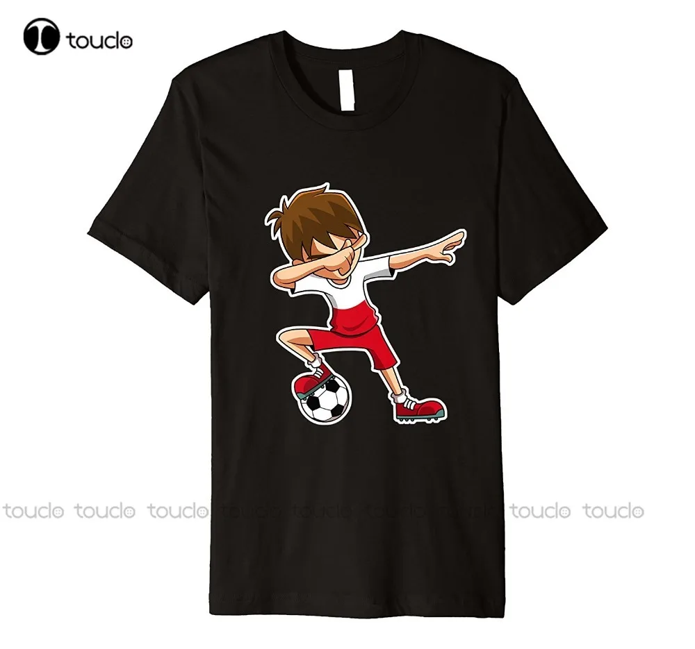 

New Fashion Low Price Round Neck Men Tees Dabbing Soccerer Boy Jersey Shirt Poland Flag Footballer Fitted T Shirts Xs-5Xl