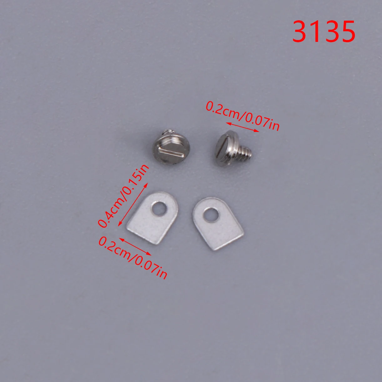 

1 комплект, 3135, винт, металлический механизм для часов, часть 3186, крепежный винт, прокладка, подходит для часов 3135, 3186, винт механизма