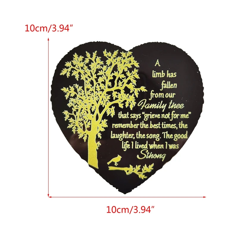 Статуэтка в форме сердца из акрила памятная миниатюрная каменная модель подарок