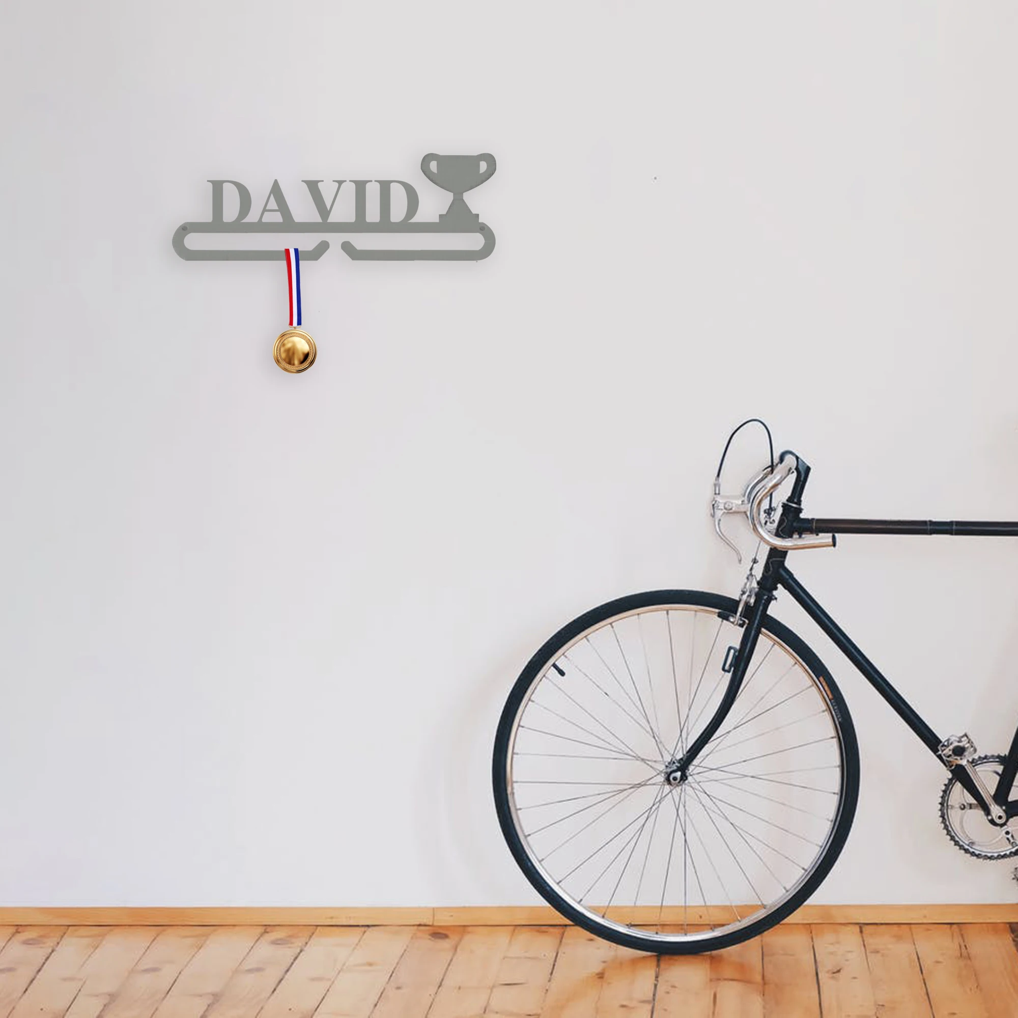 Customizable Text Sports Medal Wall Mount Triathlon Challenge Office Hanger Hanger Hook Layered Standing Medal Decoration
