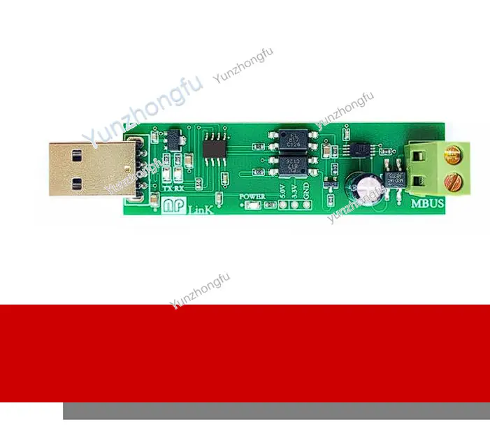 

USB to MBUS Slave Module MBUS Master-slave Communication Debugging Bus Monitoring, No Spontaneous Sending or Receiving.