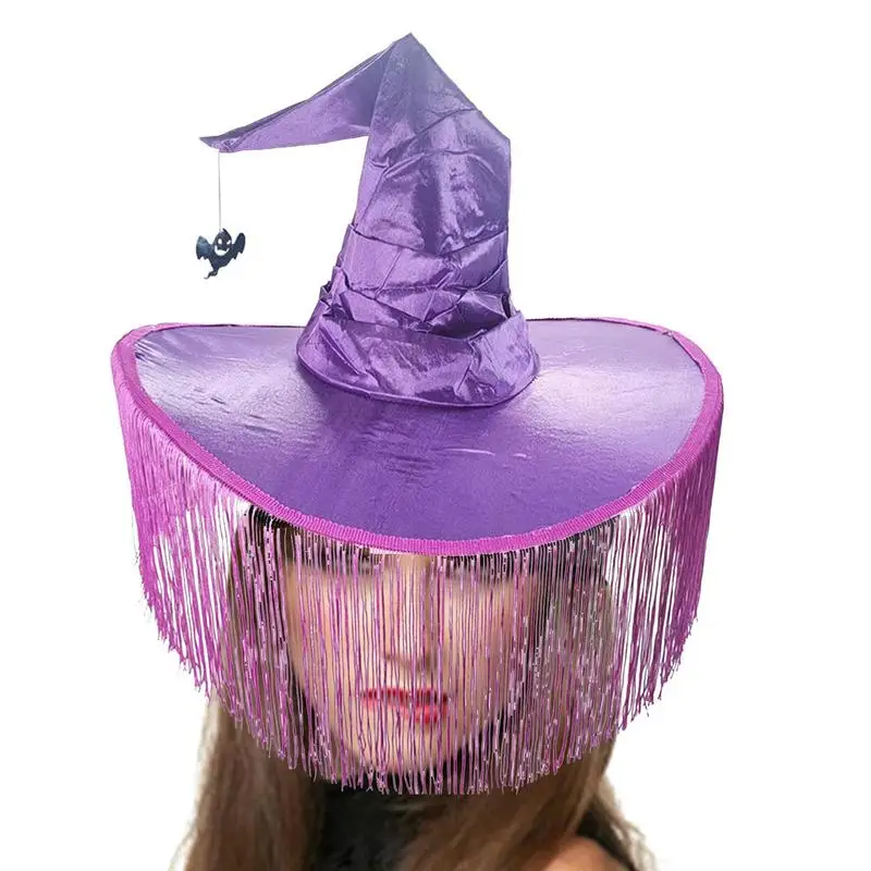 

Wide Brim Witch Hats Halloween Witch Costume Horrific Crooked Hat For Adults Haunted House Supplies For Parade Halloween Party