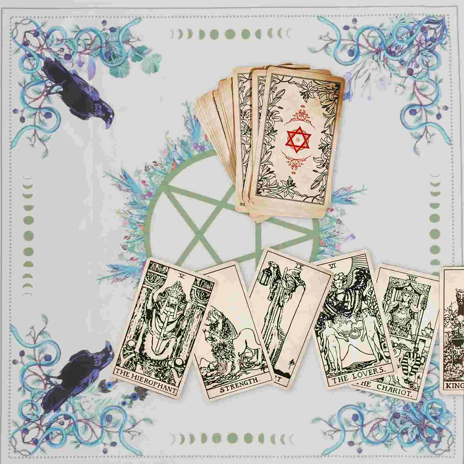 

Table Cloths Tablecloth Astrology Tarot Square Tapestry Fleece Divination Desktop Decor Prop