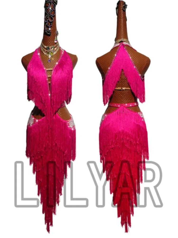 Женское платье для выступлений латиноамериканских танцев