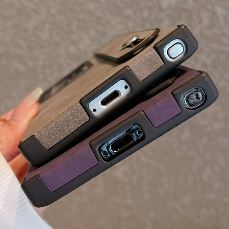 Роскошный замшевый кожаный чехол с ремешком на запястье для Samsung Galaxy S24 Ultra S23 S22