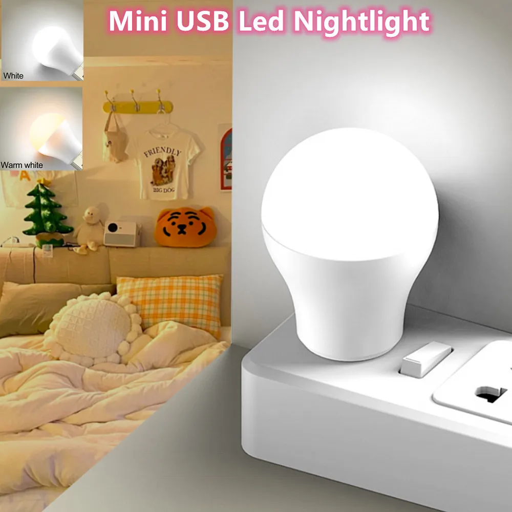 

Mini USB Portable Night Light Computer Mobile Power Charging USB Plug Lamp LED Eye Protection Reading Light USB Small Book Lamps