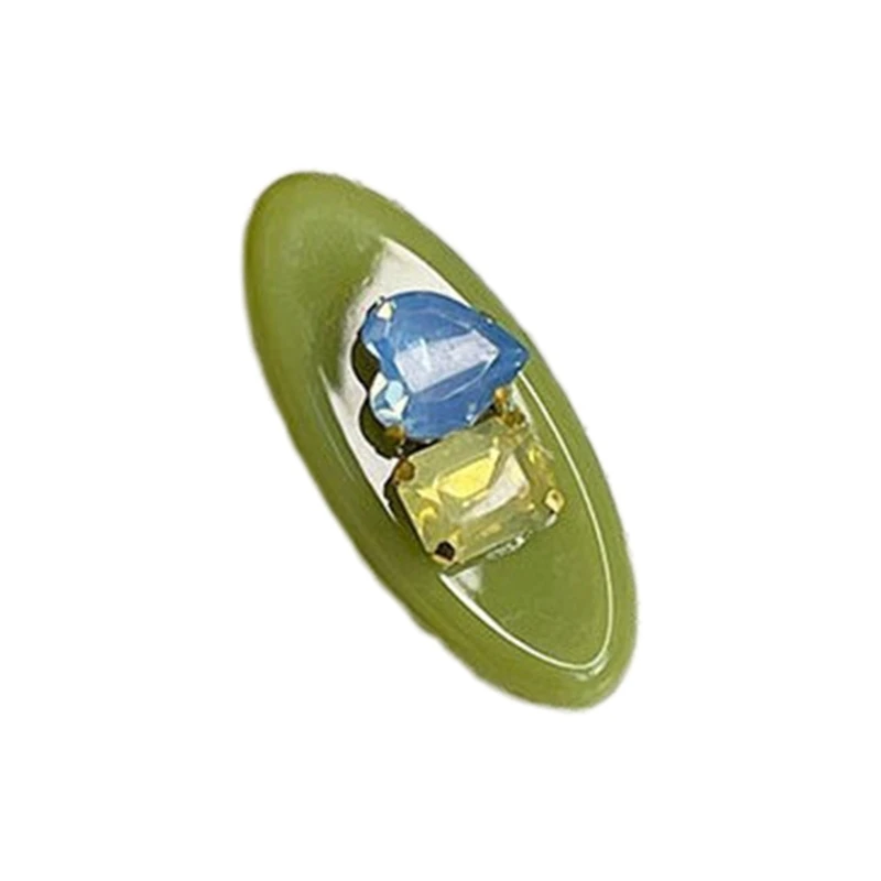 

Fashion Candy Colored Crystal Hairpins Hair Duckbill Clip Sweet Hair Barrettes