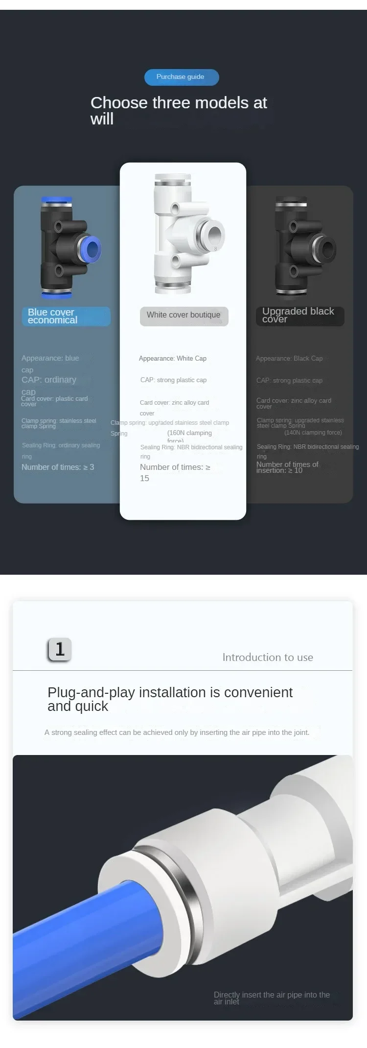 Пневматическая газовая труба быстроразъемный клапан дроссельной заслонки