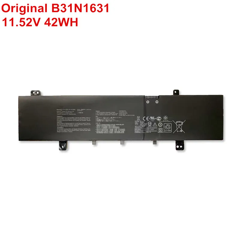 

New 11.52V 42WH B31N1631 Laptop Battery Original For ASUS VivoBook 15 X505ZA X505BA X505BP F505 F505ZA F505BA X505ZA-BQ012T