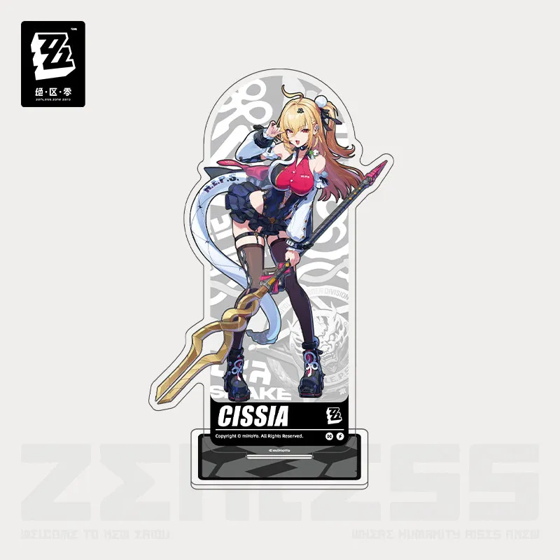 Фото Акриловая настольная табличка Cissia Original mIHOYO Game ZZZ Zenless Zone Zero Cissia, украшение для рабочего стола, подарок на день рождения в стиле аниме №1