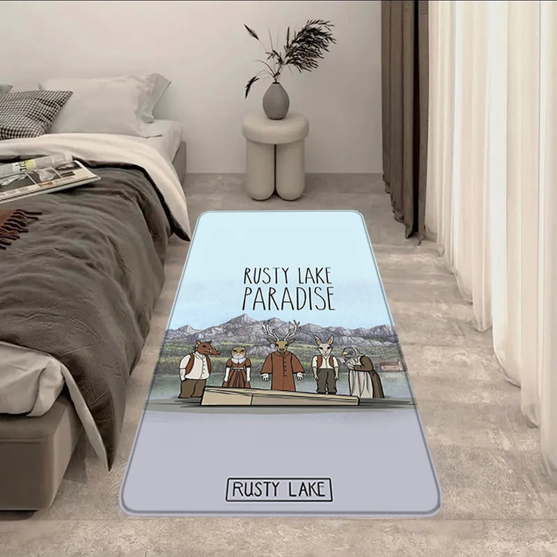 

Room Mats Rusty Lake Mat for Hallway Cute Rug Living Room Carpet Prayer Entrance Doormat House Rugs Custom Floor Kitchen Footrug