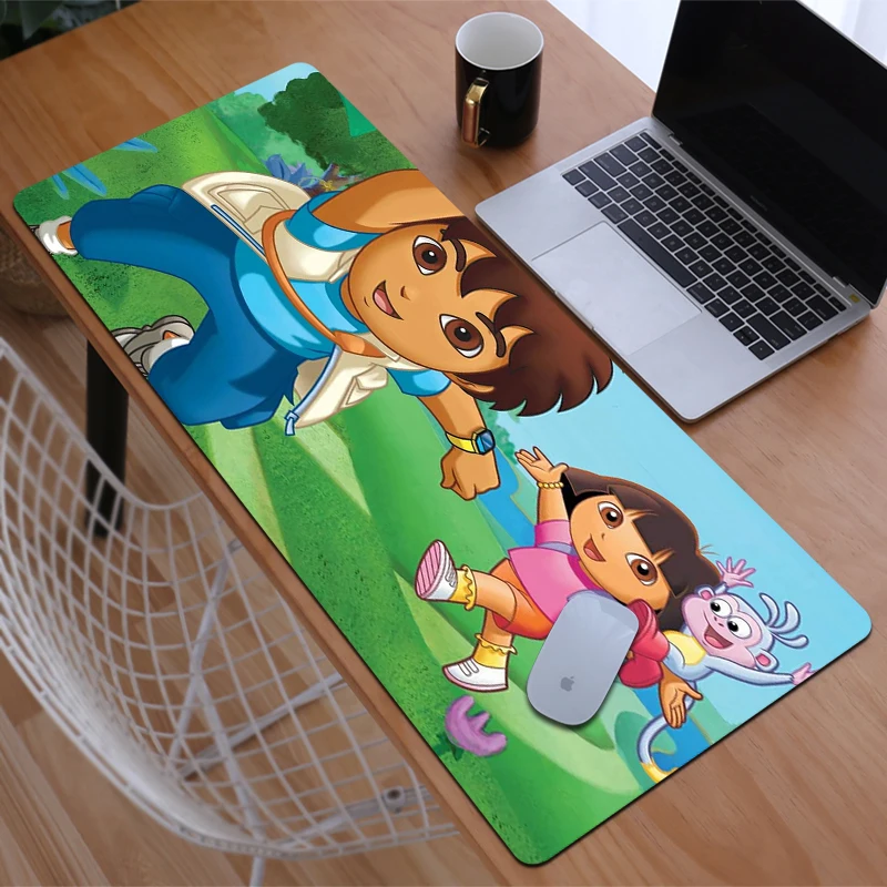 Keyboard Pad Kawaii Mouse Gaming Dora The Explorer Mat Anime Mause Laptops Mousepad Gamer Extended Mats Large Xxl Pads Laptop Pc