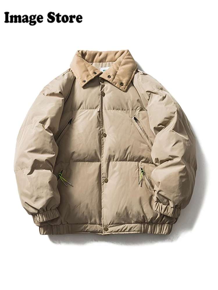 2024 зимняя женская винтажная куртка в стиле Харадзюку стеганая большого размера