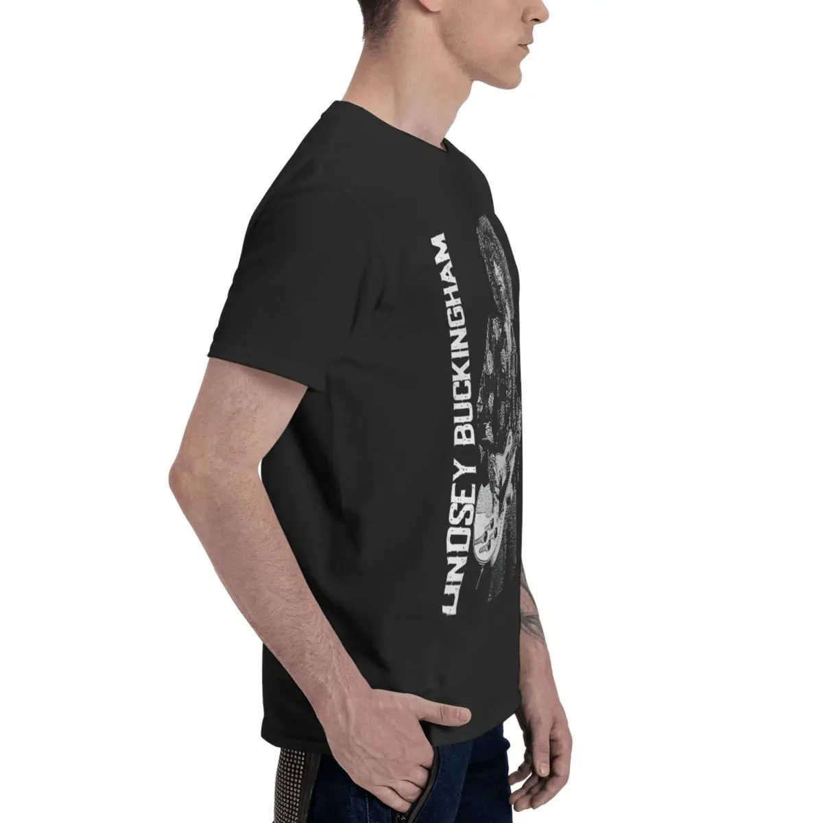 Фото Lindsey Buckingham 100% algodón Casual Transpirable Confortable Lindo Camisetas для мужчин Camisa para hombres №3