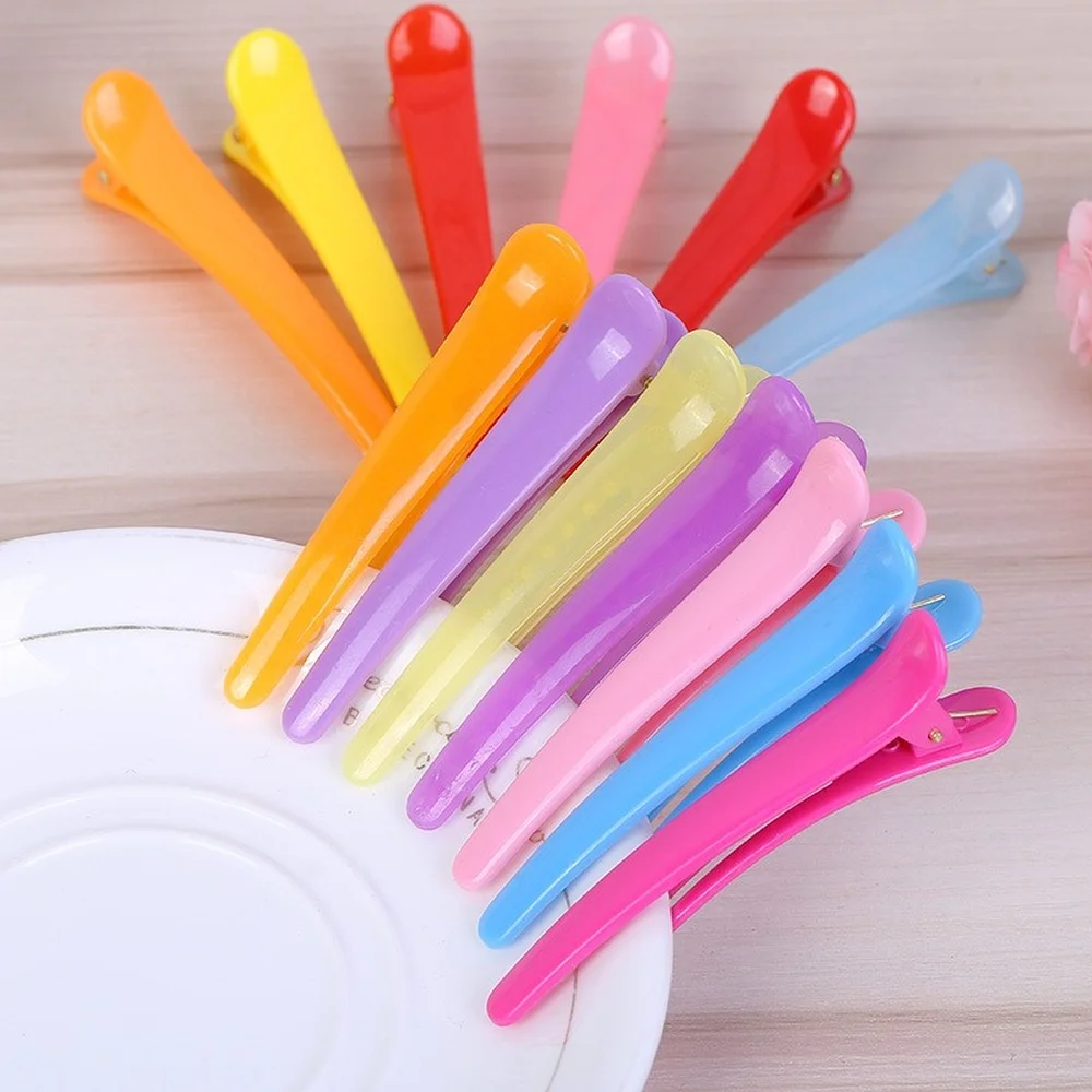 

10Pcs/Set Professional Basic Hair Grip Clips Hairdressing Sectioning Cutting Hair Clamps Clip Plastic Salon Styling Hair Clips
