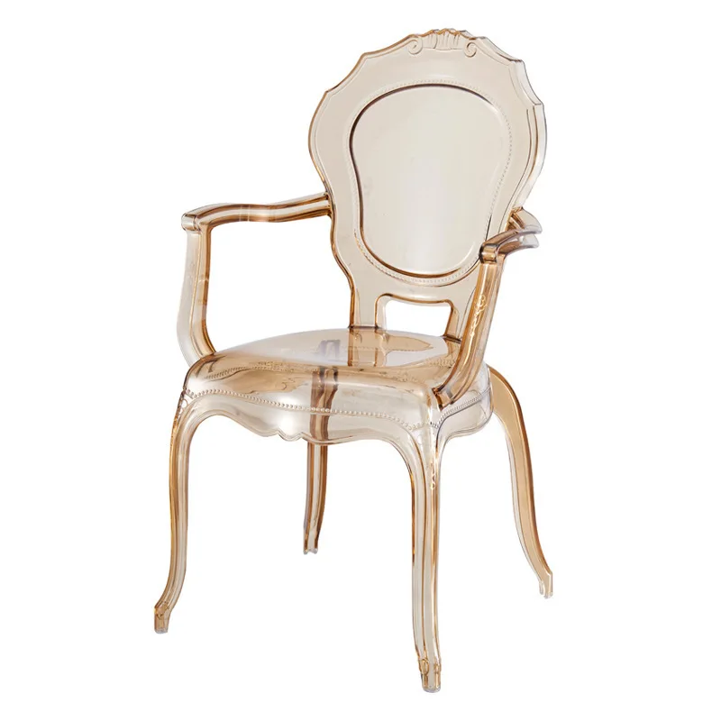 Винтажные стулья Jardin современные черные дизайнерские банкетные акриловые