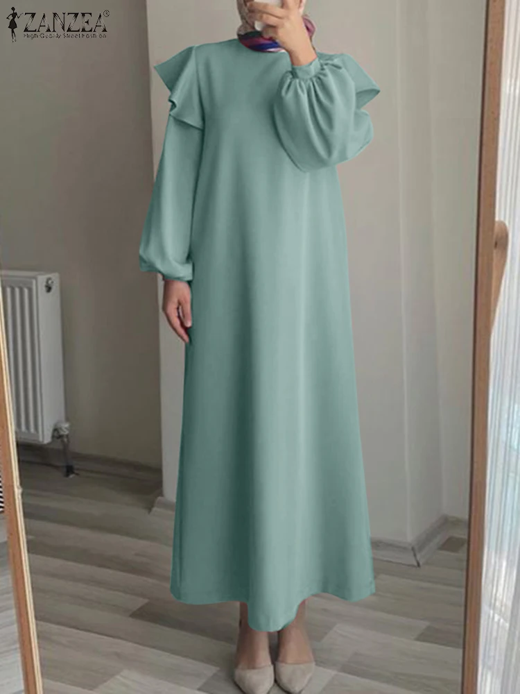 

Abayas For Women Muslim Fashion Long Dress ZANZEA Turkey Kaftan Isamic Clothing Ramadan Abaya Arabic Vestidos Oversized Robe