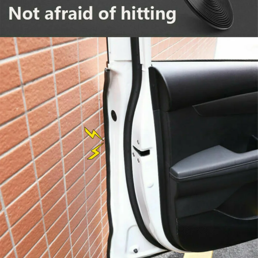 

PVC Edge Trim Sealing Strip Accessories Black Car Door Exterior Lip Edge