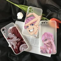 sanzu haruchiyo tokyo revengers phone case for iphone 12 11 pro max mini xs xr x 8 7 plus white matte translucent cover funda
