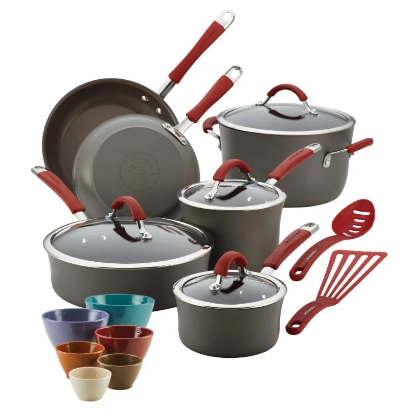 Rachael Ray Cucina Hard-Anodized Nonstick Cookware and Prep 