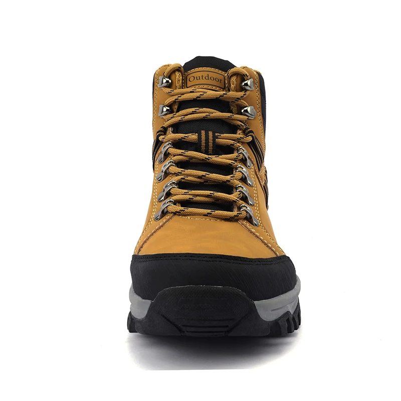 HIKEUP Winter Men's Hiking Shoes Outdoor Trekking Men Boots High Top Mountain Climbing Sneakers Tactical Ankle Boots Men