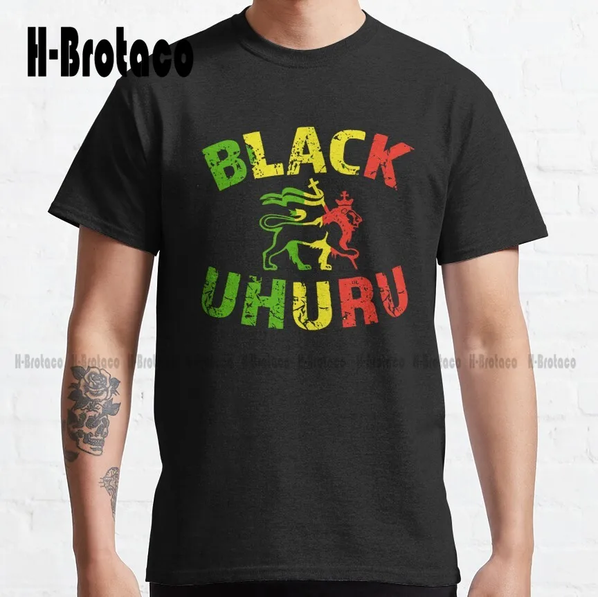 

Black Uhuru Jamaican Lion Classic T-Shirt Custom Gift Funny Art Streetwear Cartoon Tee Creative Funny Tee Xs-5Xl Unisex Retro