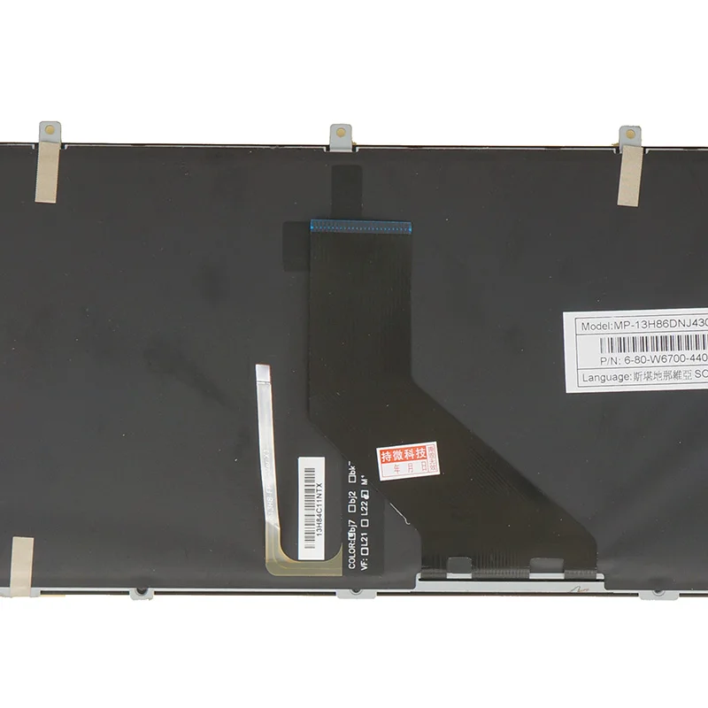 США Nordic LA испанская итальянская чешская клавиатура для Clevo W670SFQ W670SFQ1 W670SHQ W670SJQ W670SJQ1