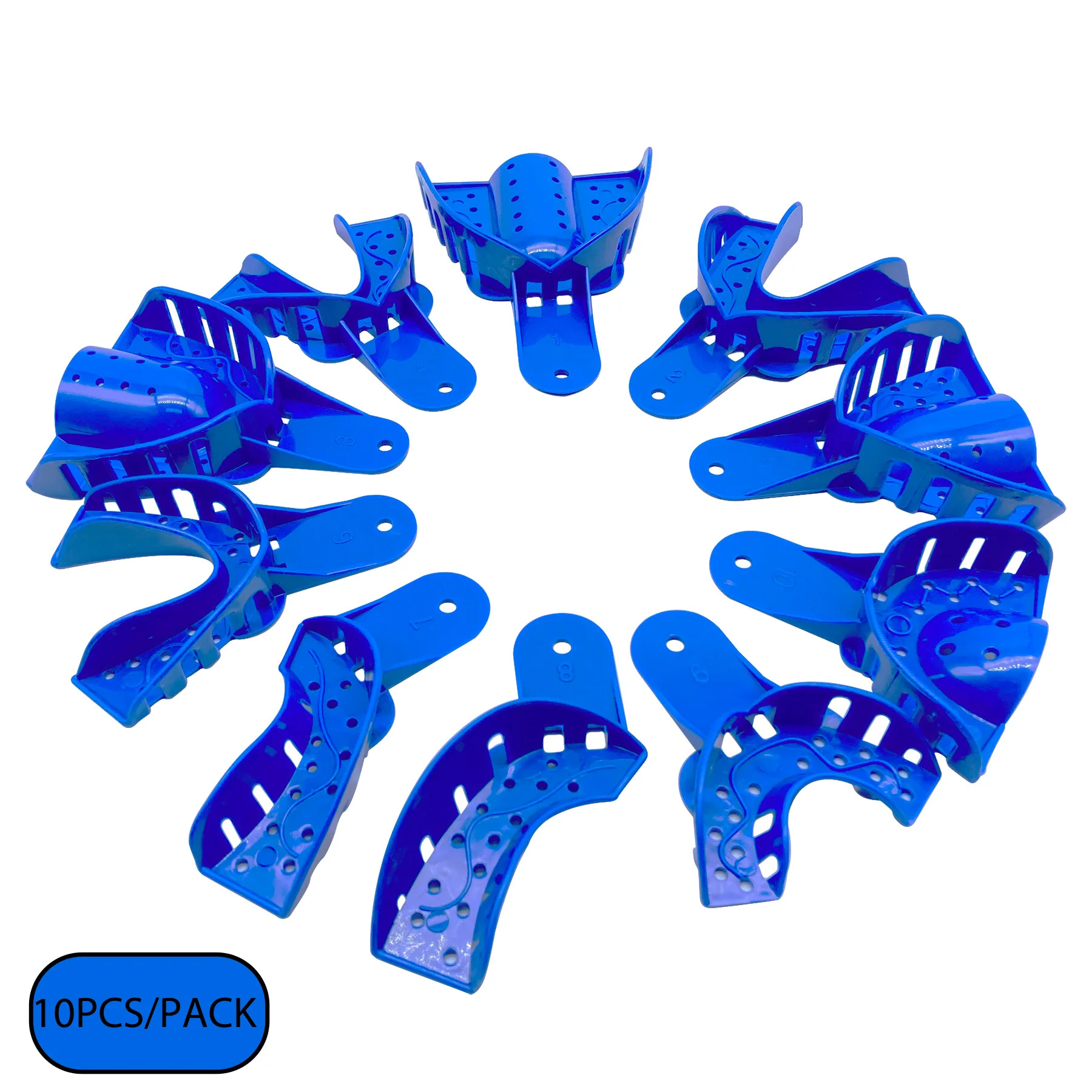 10 шт./набор одноразовые пластиковые поддоны для зубов