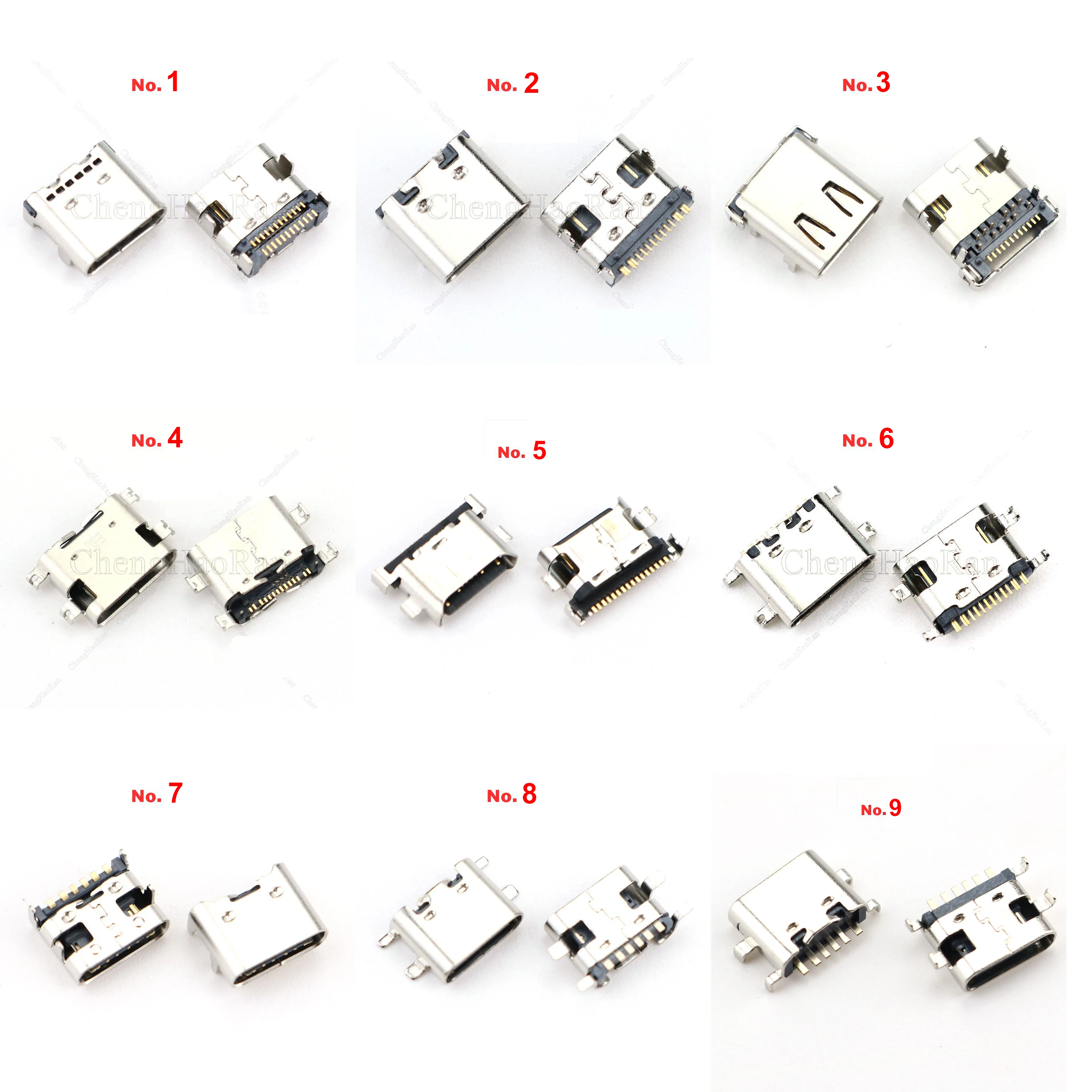

10 моделей разъемов USB 3,1 типа C, зарядная док-станция, разъем типа C, SMD DIP, гнездовой разъем для Xiaomi, Huawei, Samsung, Sony