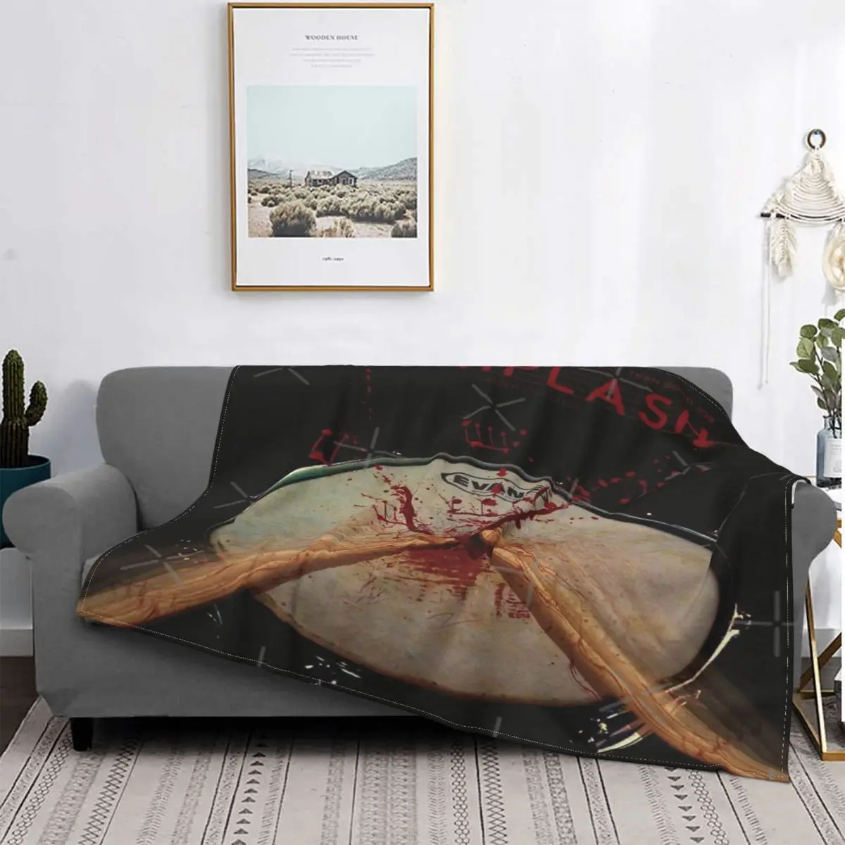 

Whiplash-colcha a cuadros para cama y sofá, 4 mantas