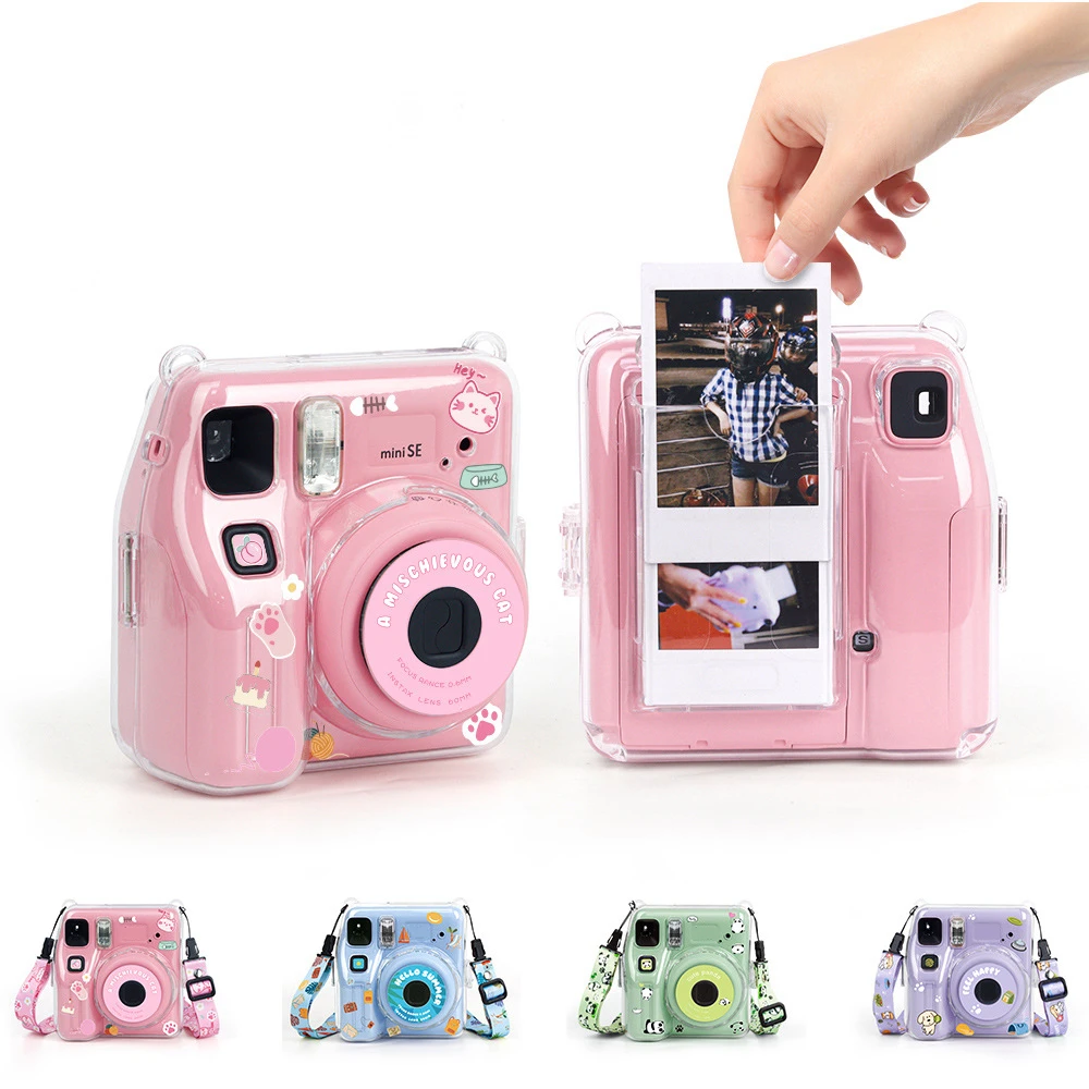 Прозрачный защитный чехол для фотоаппарата Instax Mini SE сумка переноски с